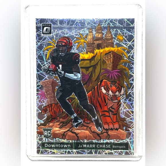 Ja’Marr Chase Downtown Panini Donruss Optic  2021 *** Print Line *** - Picture 2 of 15